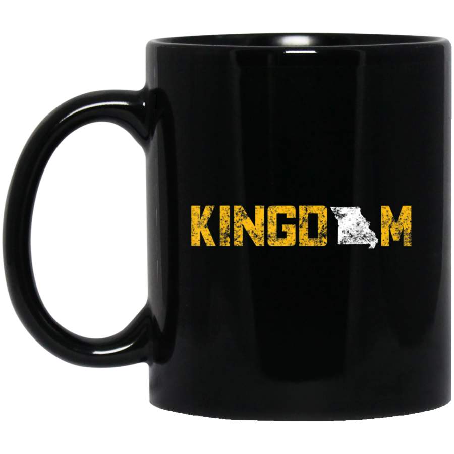 Vintage Kansas City Football Kingdom State Outline Apparel Mug