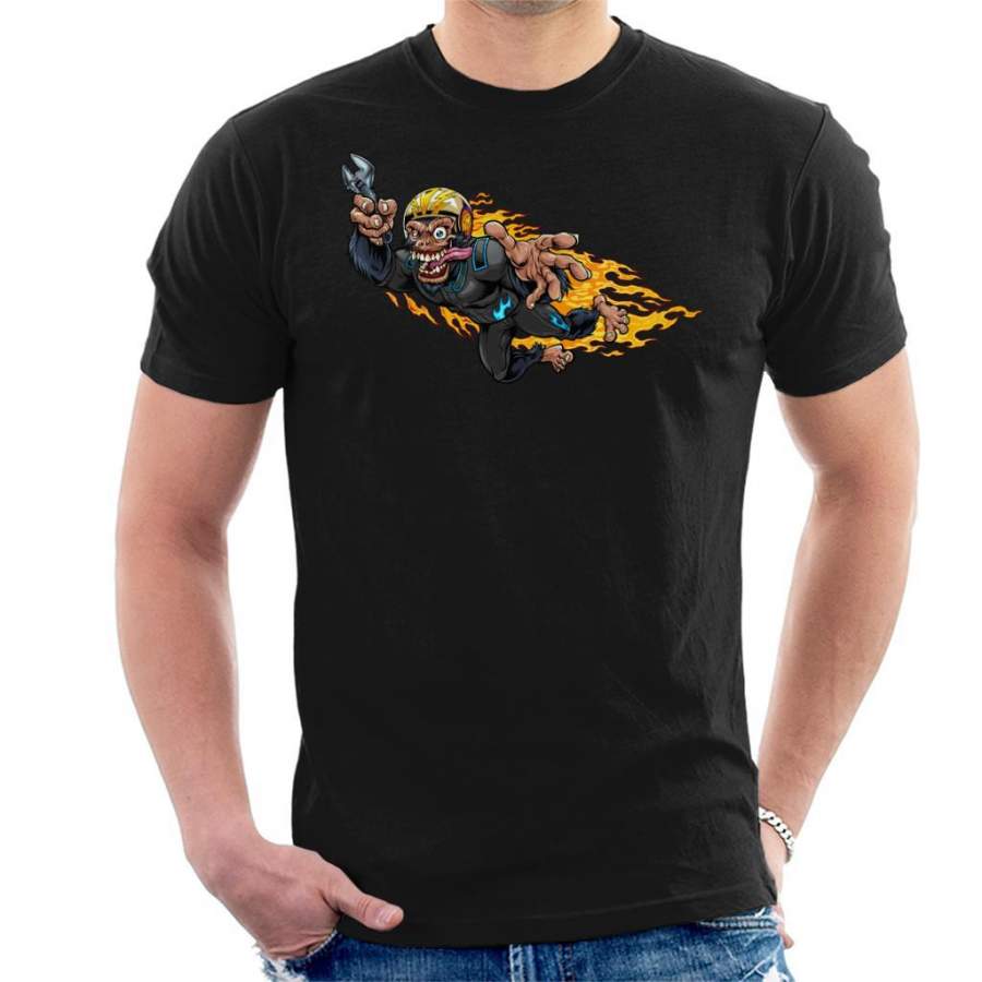 Stuntman Monkey Racer Men’s T-Shirt