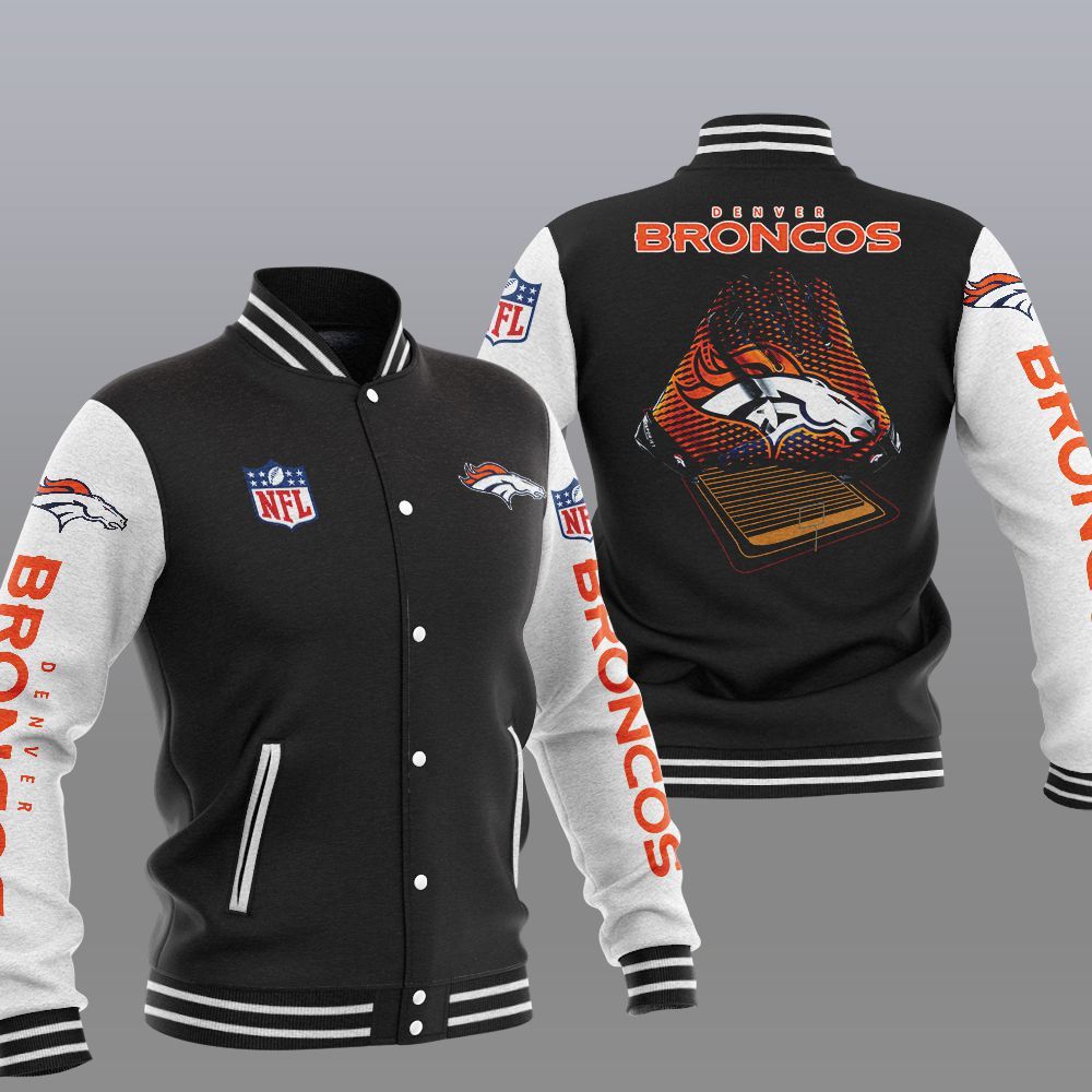 Denver Broncos Black Baseball Jacket