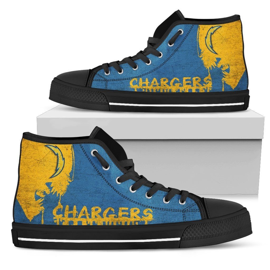 Alien Movie Style Los Angeles Chargers High Top Shoes