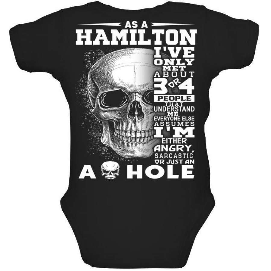 Hamilton Quote Skull Shirt Baby Onesie