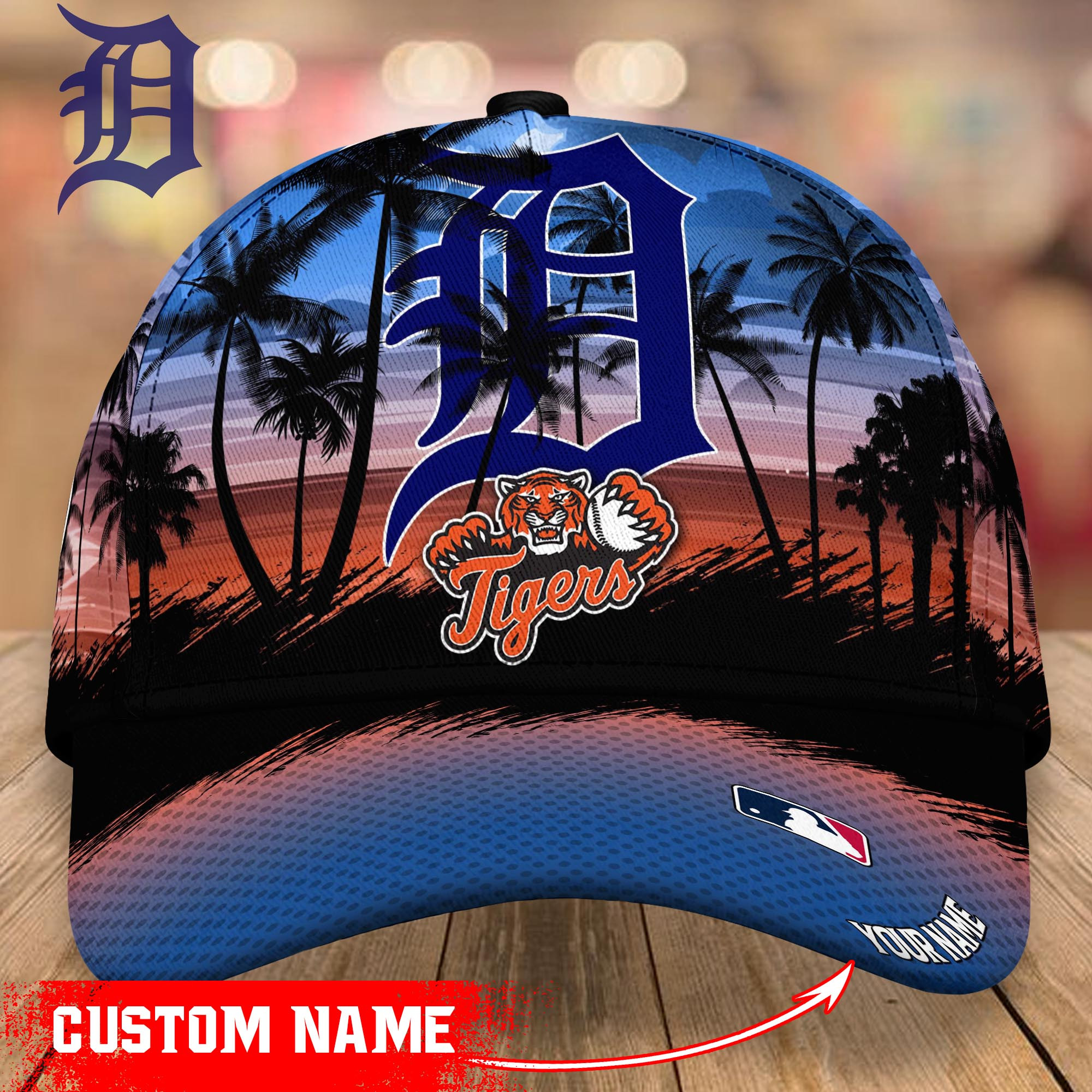 Detroit Tigers Custom Name Classic, Baseball Caps T-39439