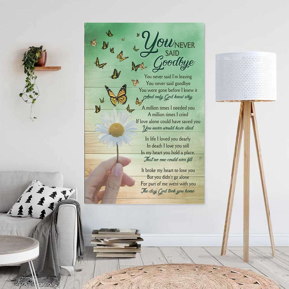 Canvas Art Prints You Never Said Goodbye You Never Said I’M Leving Wall Art Home Decoration