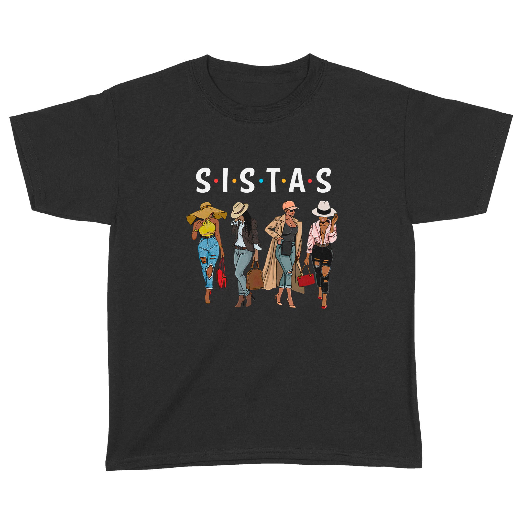 Sistas Afro Women Together, Women Tshirt, Women Birthday Tee Shirt – Standard Youth T-Shirt