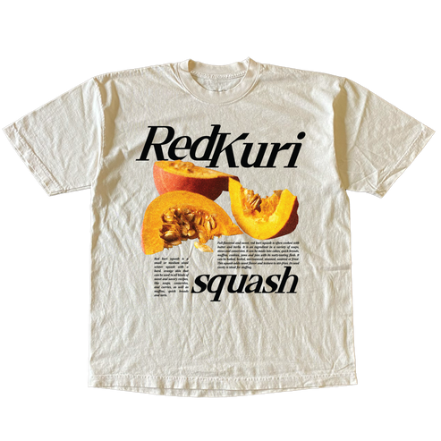 Red Kuri Squash Tee Shirt Outfit  For Men  For Women