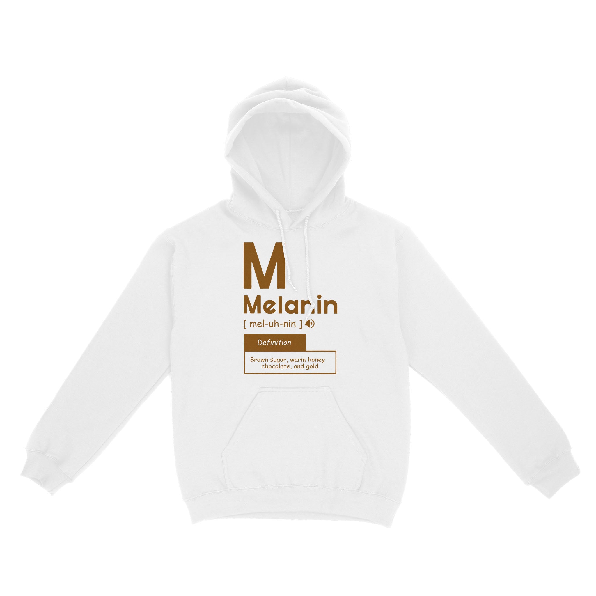 Standard Hoodie – Melanin Brown Sugar Warm Honey Chocolate And Gold