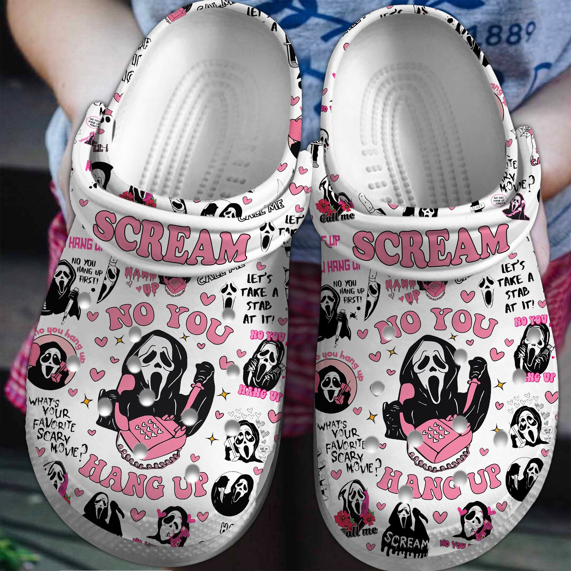 Scream Movie Crocs Crocband Clogs Shoes Comfortable For Men Women and Kids 2