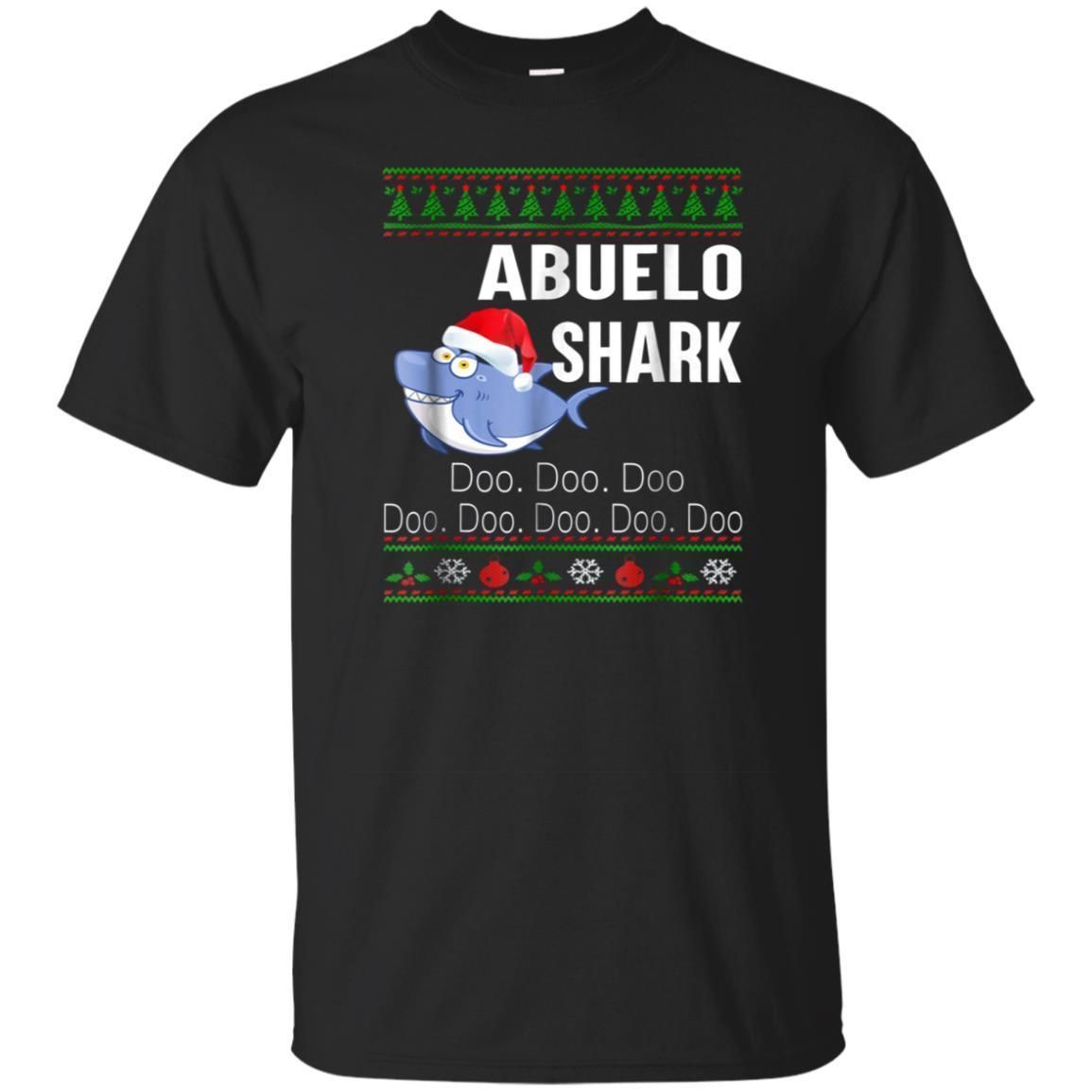 Cover your body with amazing Abuelo Shark Christmas Doo Doo Doo Shirt