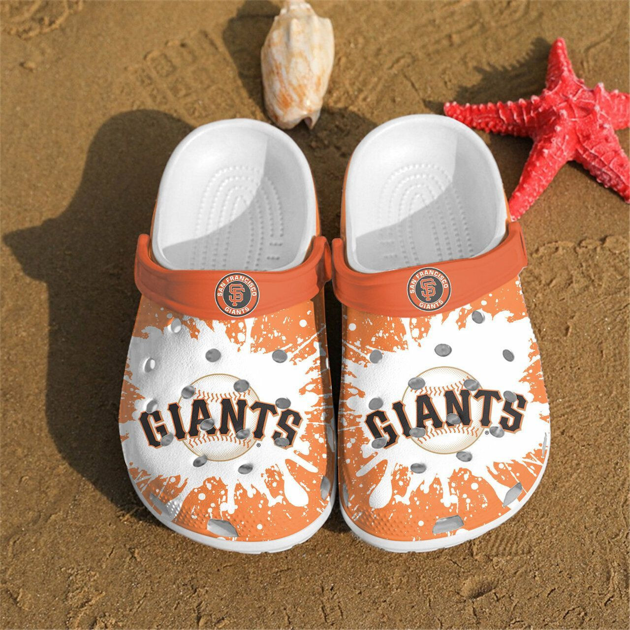 San Francisco Giants Football Team Crocs Crocband Clog Comfortable Water Shoes