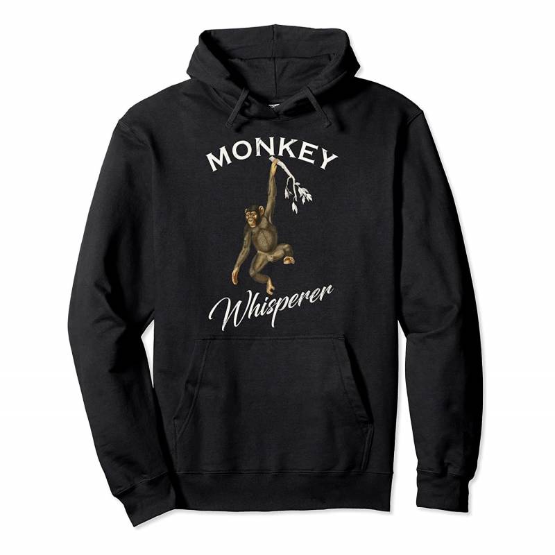 Vintage Monkey Whisperer Gift Baboon Animals Lover Funny Pullover Hoodie