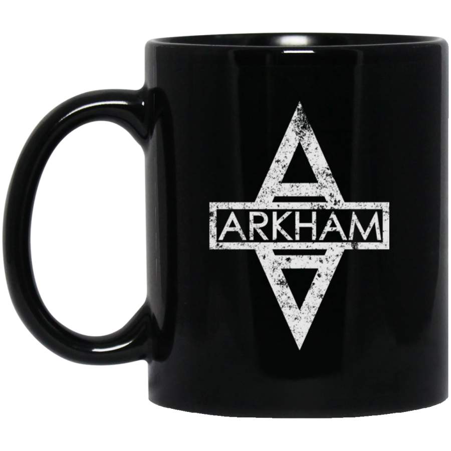 ARKHAM (batman arkham series) Grunge Mug 11 oz 15 oz Black Mug