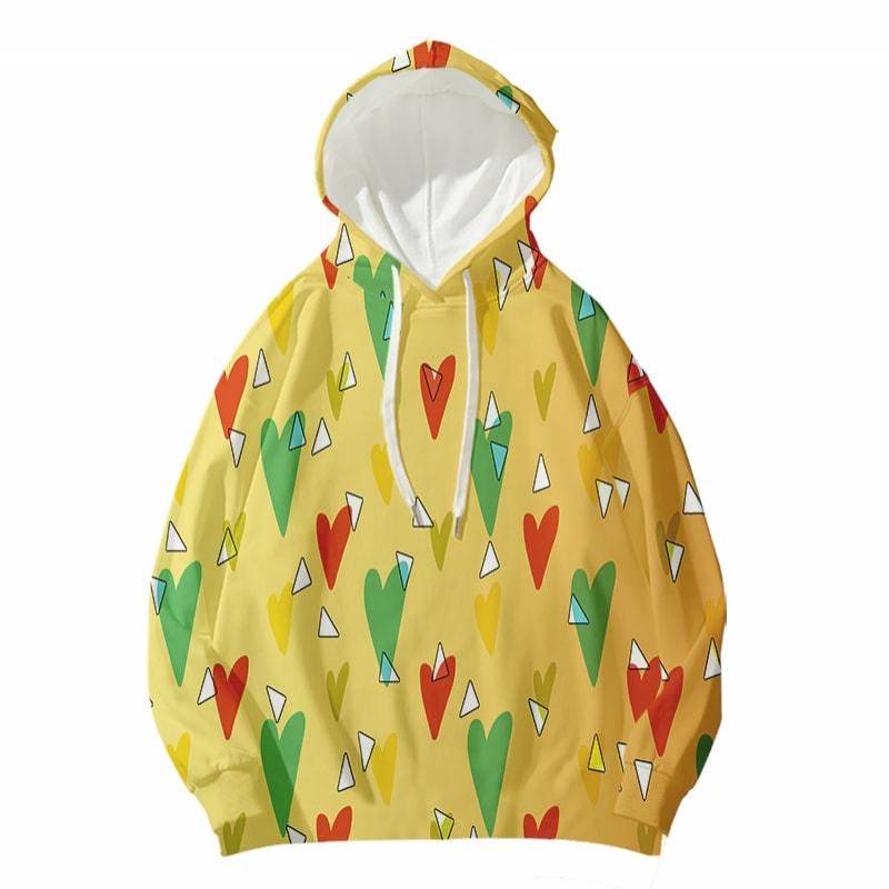 Agatsuma Zenitsu Love Mashup Cool Hearts Demon Slayer Kimetsu No Yaiba Hoodie