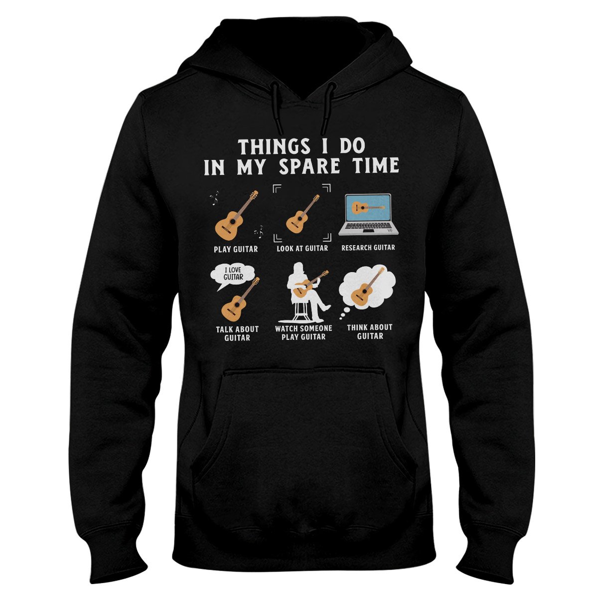 Guitar Lovers Things I Do In My Spare Time Ez12 0210 Hoodie