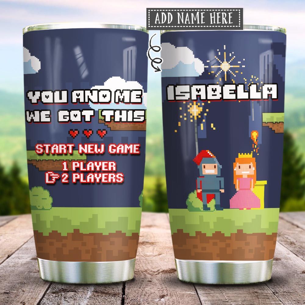 Couple Video Games We Got This Personalized KD2 HRX1812003 Stainless Steel Tumbler
