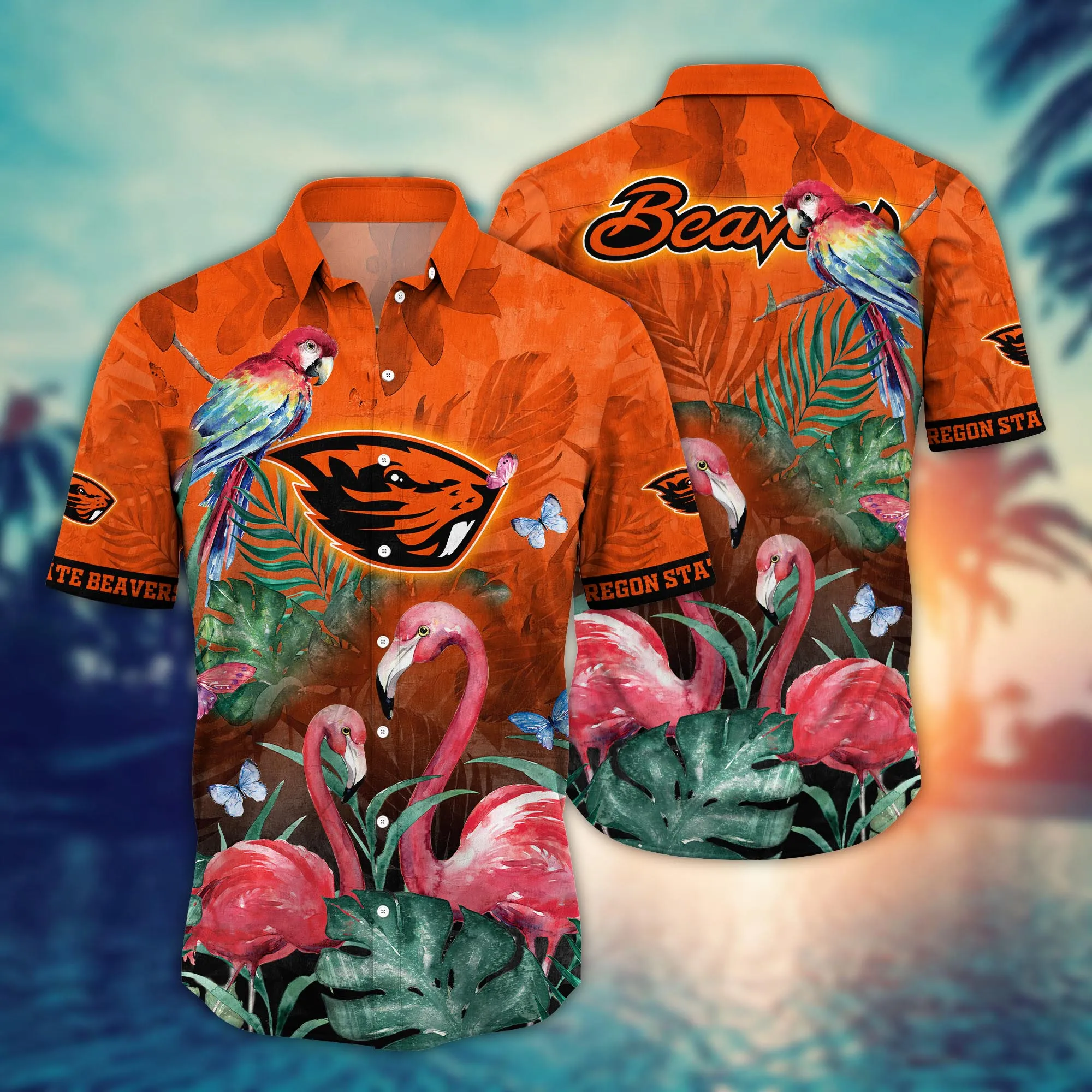 Oregon State Beavers NCCA Hawaiian Shirt Getaways Aloha Shirt