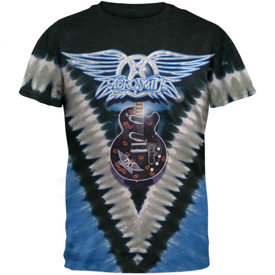 Aerosmith – Guitar Tie Dye T-Shirt