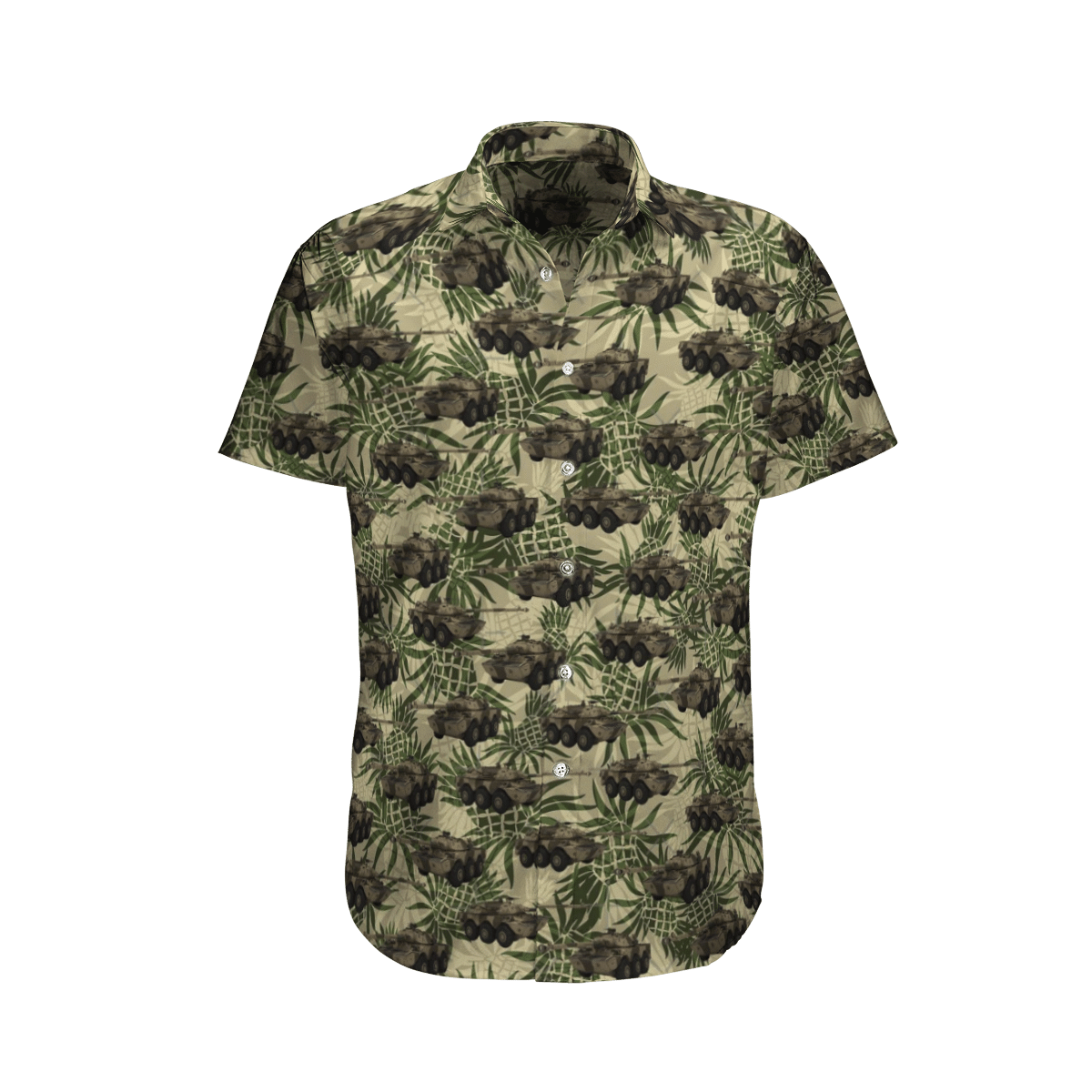 French Army Green High Quality Unisex Hawaii Shirt For Men And Women Ha110172