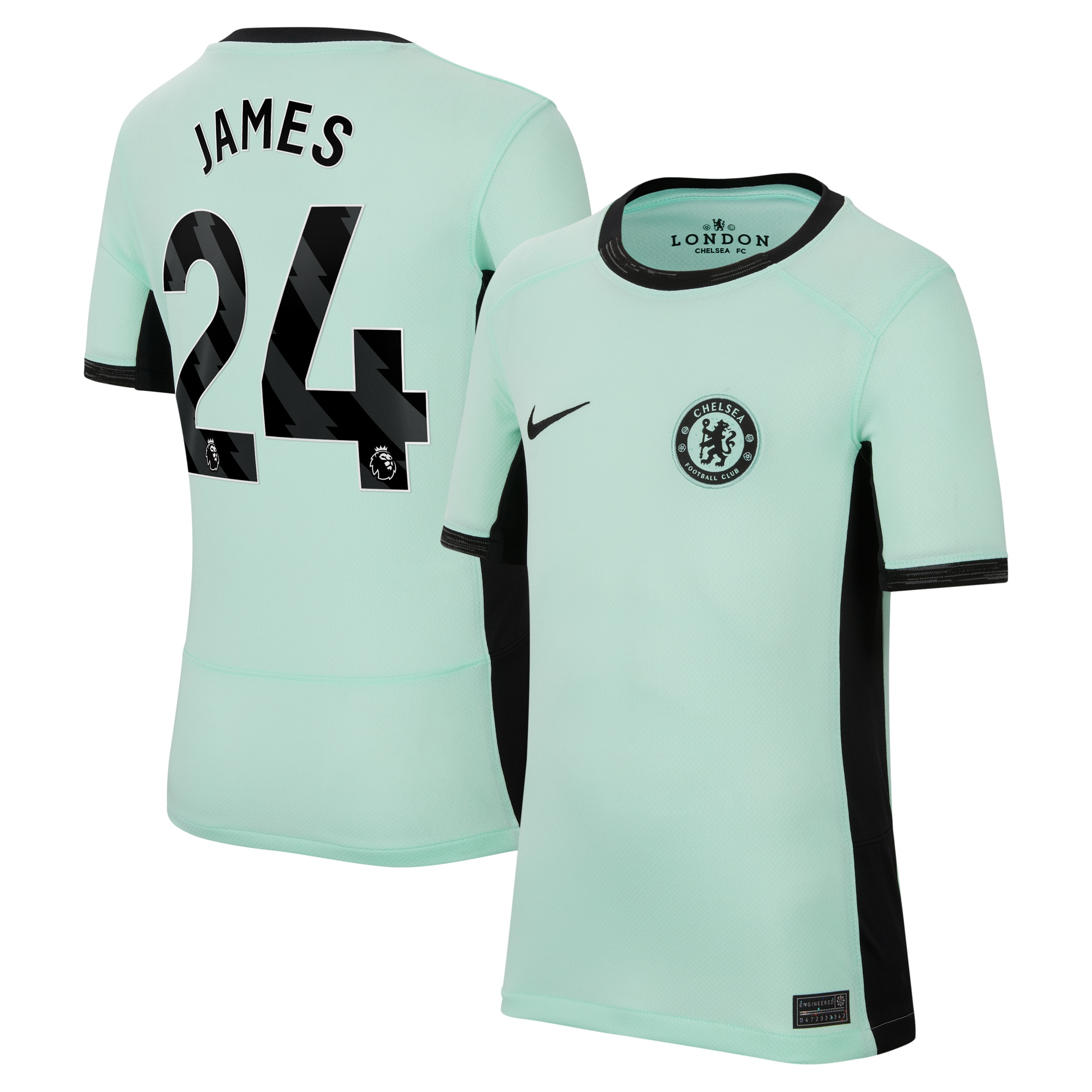 Reece James Chelsea Youth 2023/24 Third Stadium Replica Player Jersey – Mint