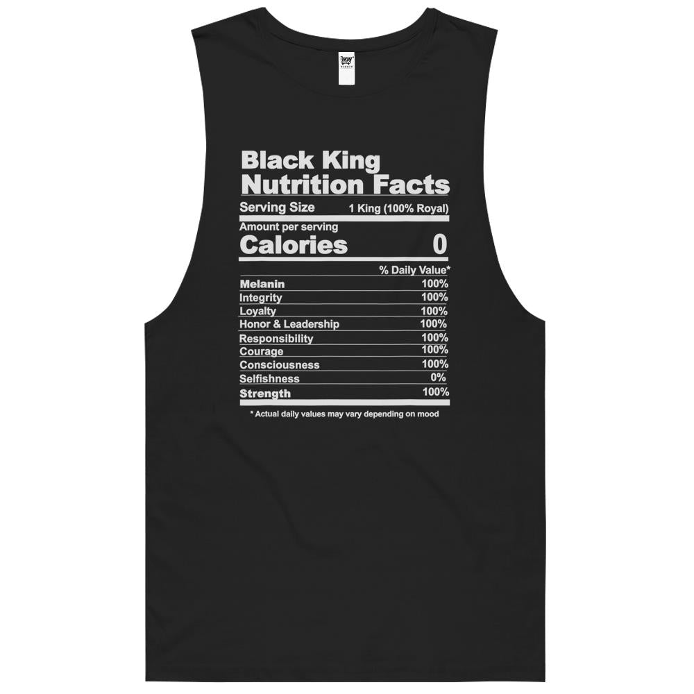 Nutritional Facts Shirt, Nutritional Facts Tank Top, Black King Nutrition Facts Shirt, Black King Nutritional Facts, Black King Tank Top