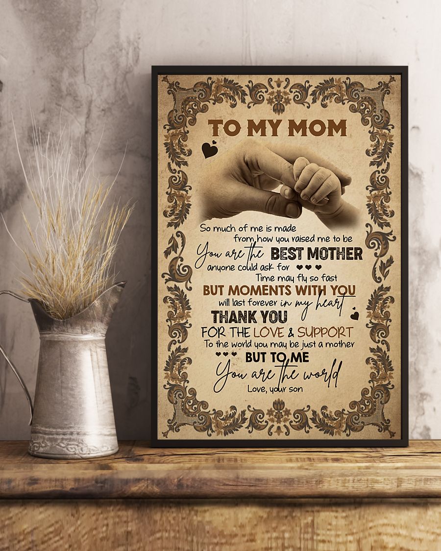 To My Mom Hands Thank You – Mother Poster 0921 – Kayli Shop