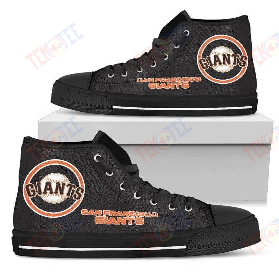 Mens Womens Circle Logo San Francisco Giants High Top Shoes TMT758