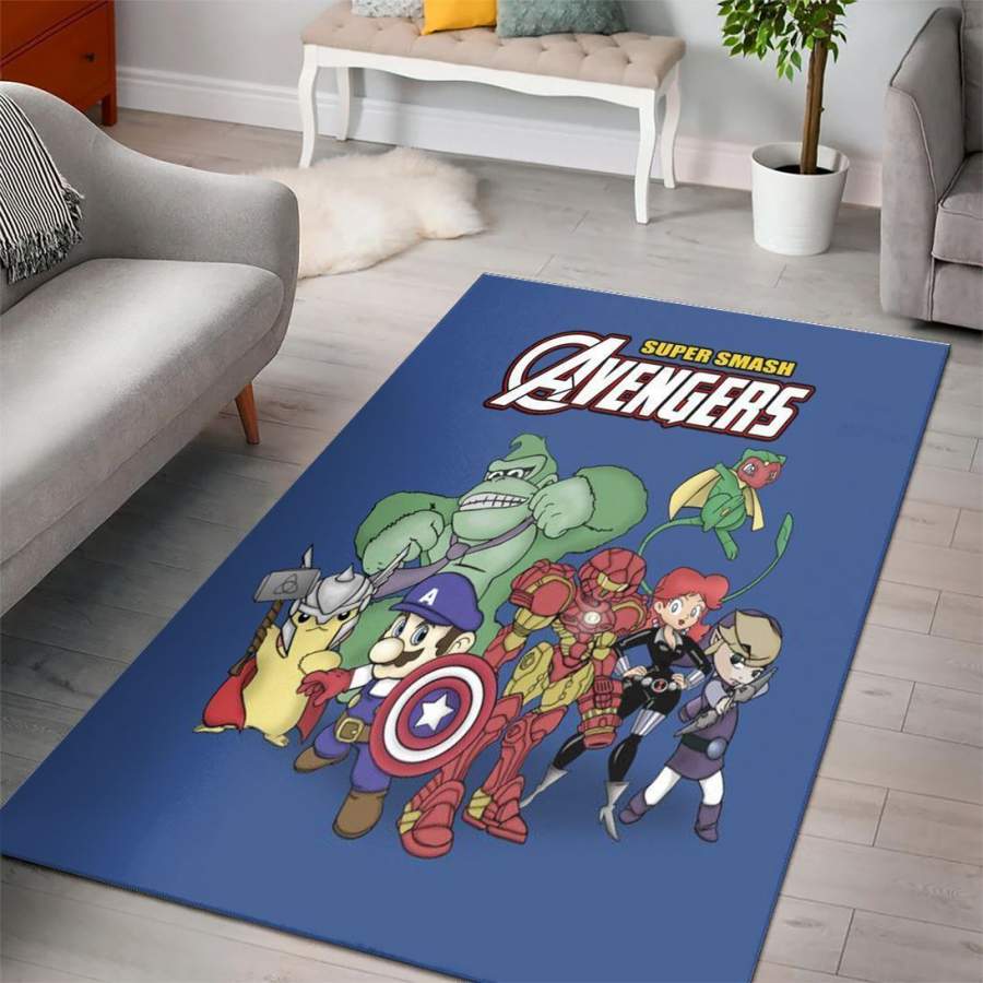 Super Mario Bros Avenger Nintendo Switch Gaming Collection Area Rugs Living Room Carpet Floor Decor The US Decor