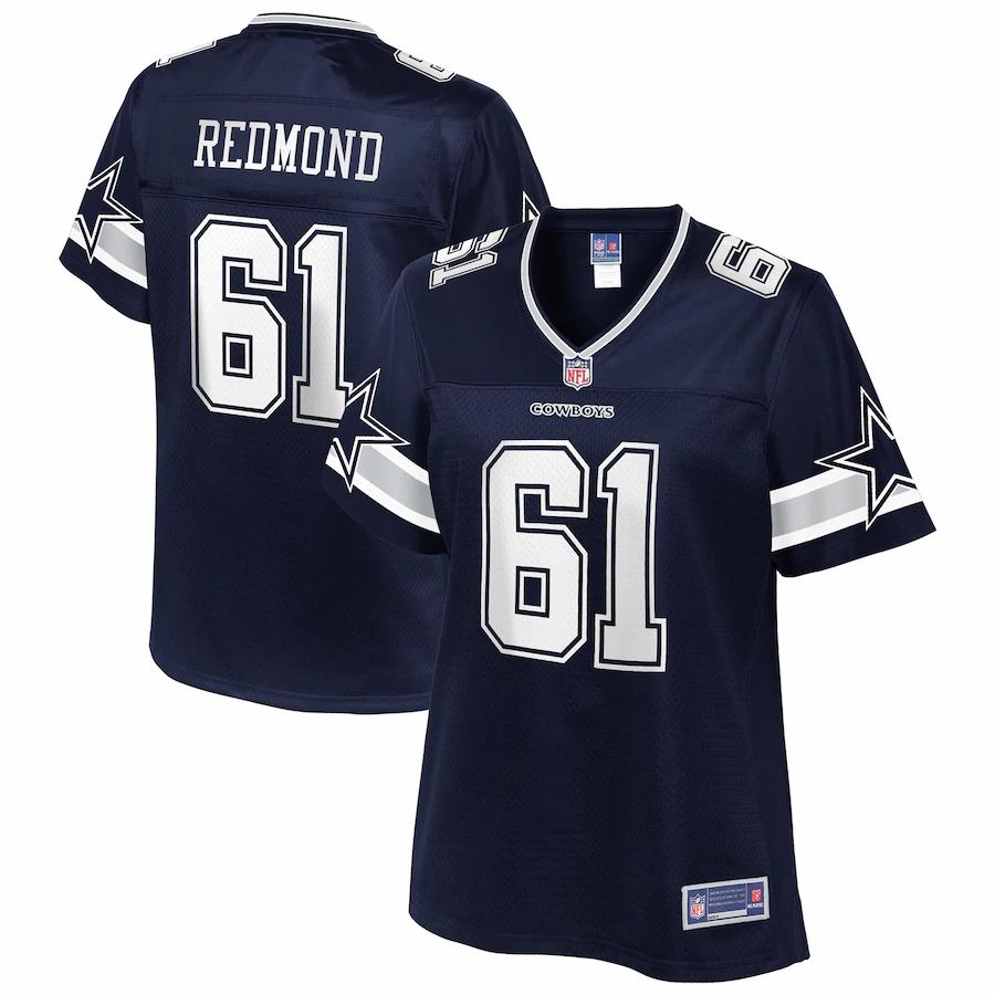 Adam Redmond Dallas Cowboys NFL Pro Line Womens Team Player Jersey – Navy