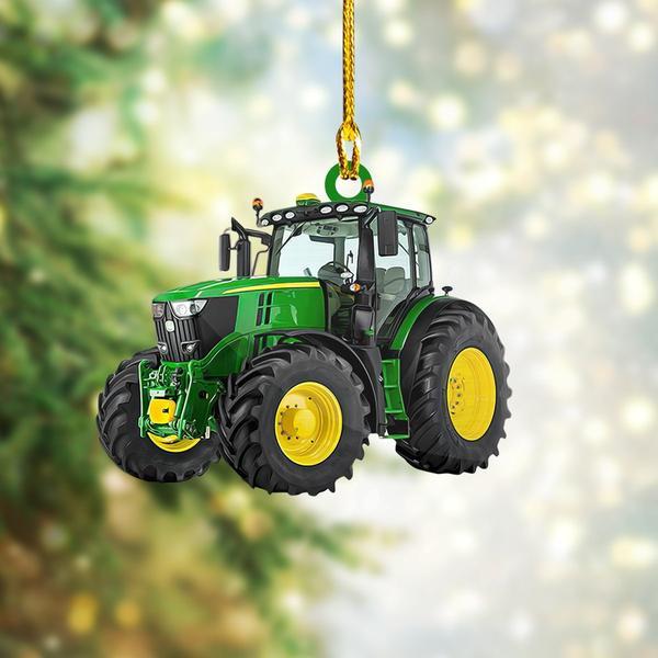 Tractor Shaped Ornament Nvc97 Christmas Ornament