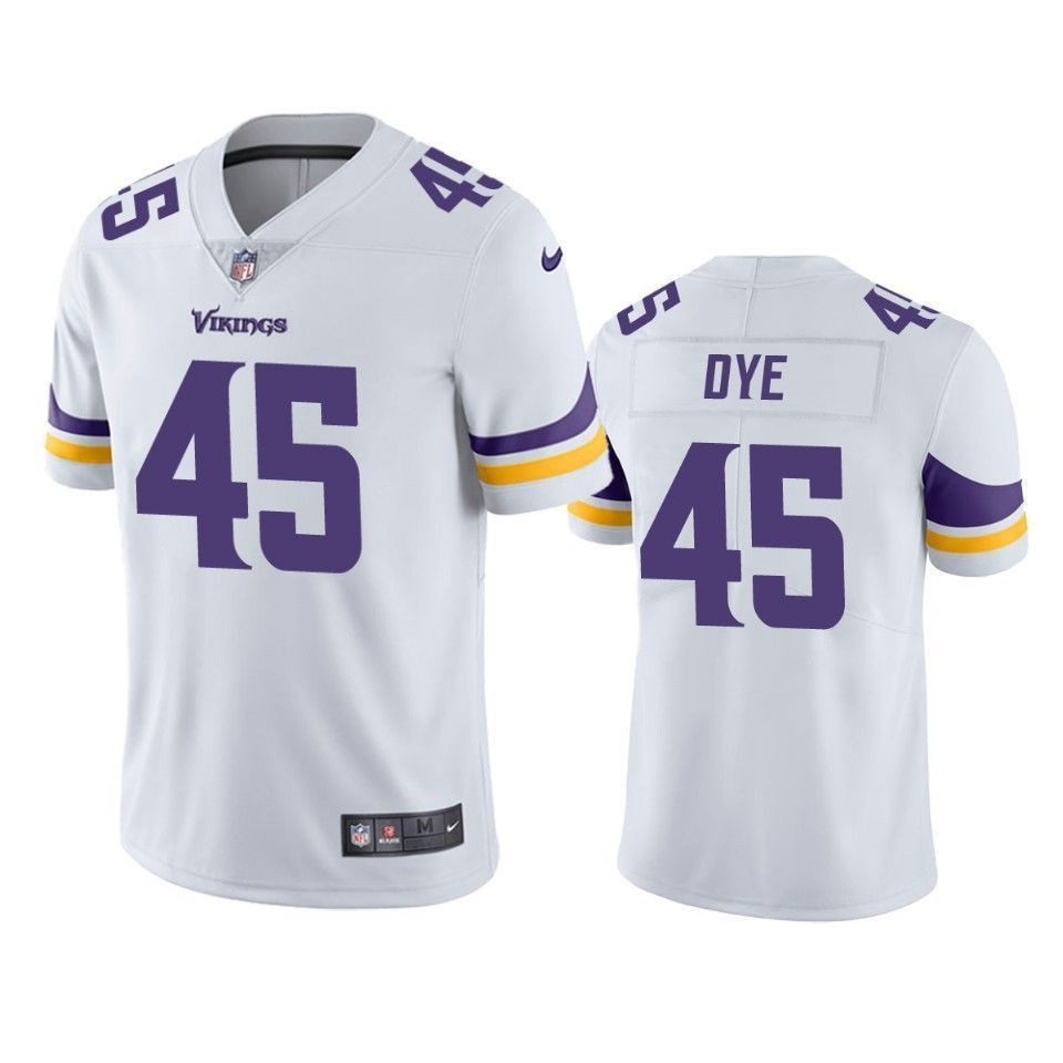 Minnesota Vikings Troy Dye White Vapor Untouchable Limited 3D Jersey