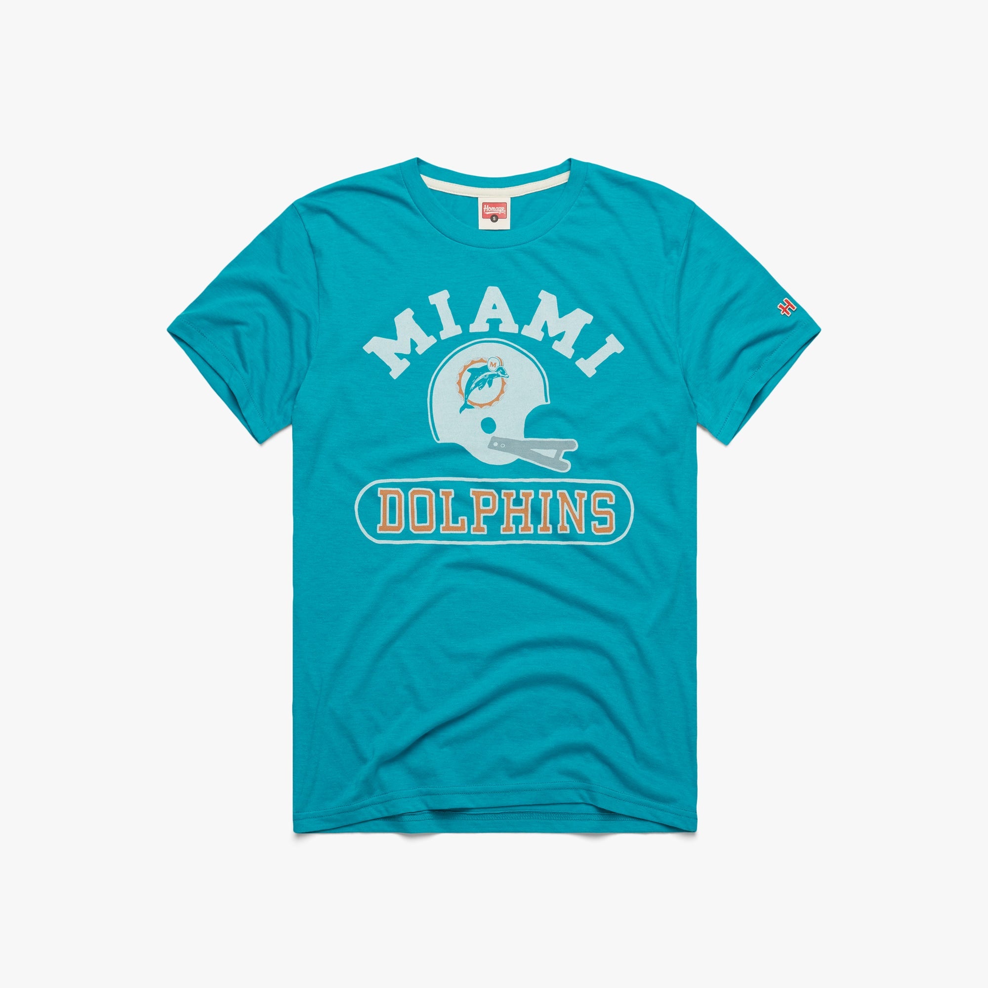 Miami Dolphins Throwback Helmet/Unisex Tee/3Xl