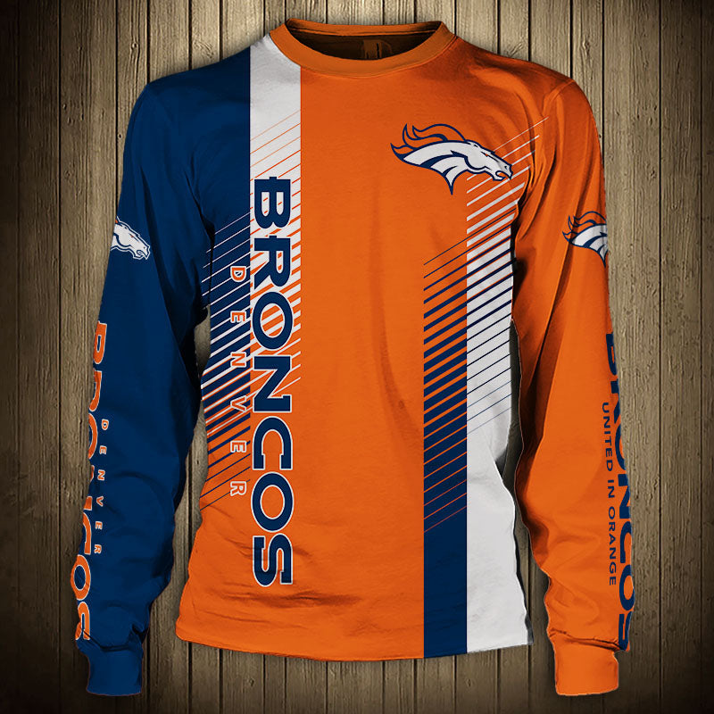 Women’S Denver Broncos Sweatshirt Stripe