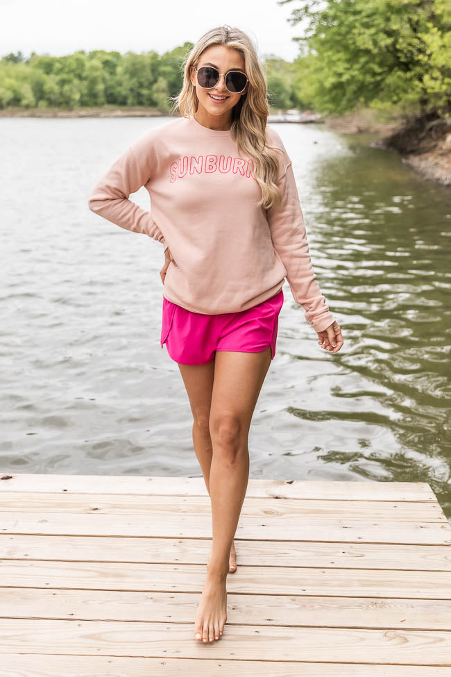 Sunburnt Peach Graphic Sweatshirt