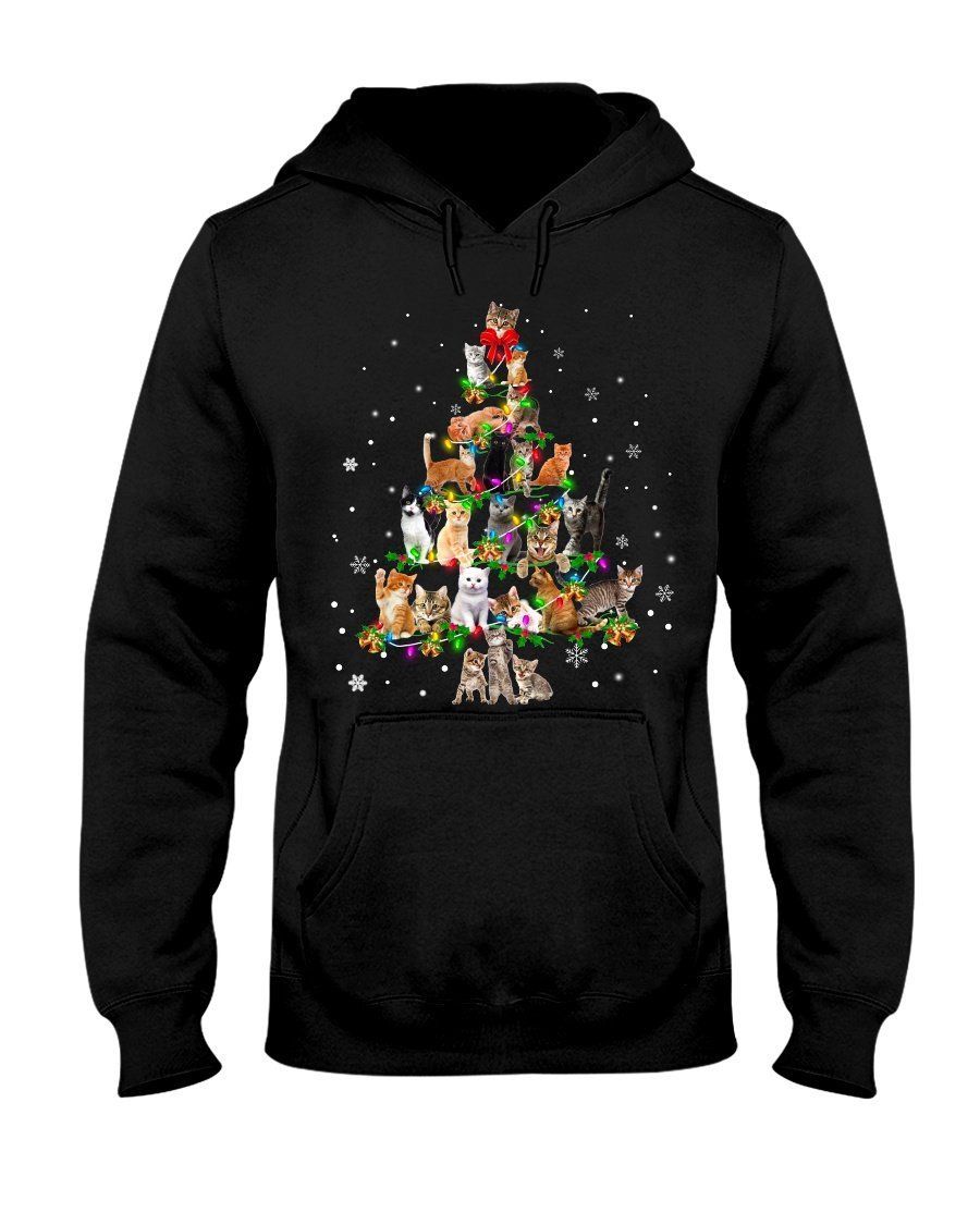 Cat Christmas Tree Xmas Kitten Best Gift Hoodie