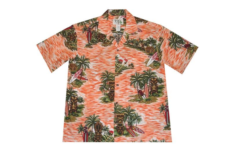 Trees Orange Green Nice Design Hawaiian Shirt Dhc18064304