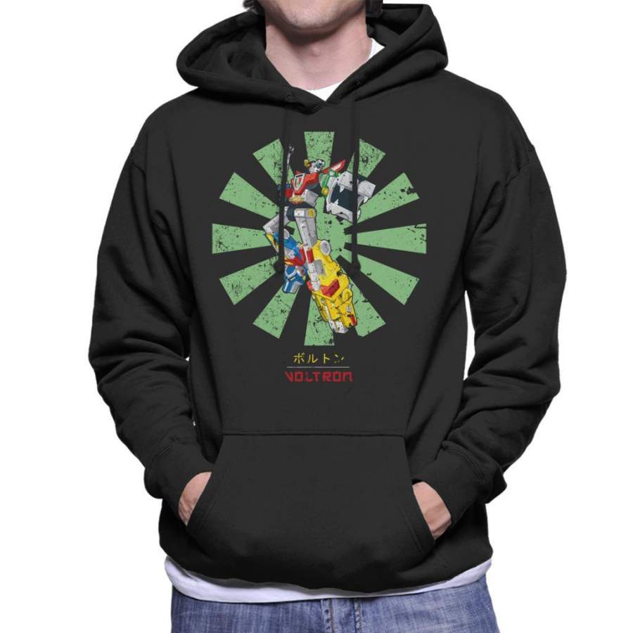 Voltron Lion Force Retro Japanese Men’s Hooded Sweatshirt