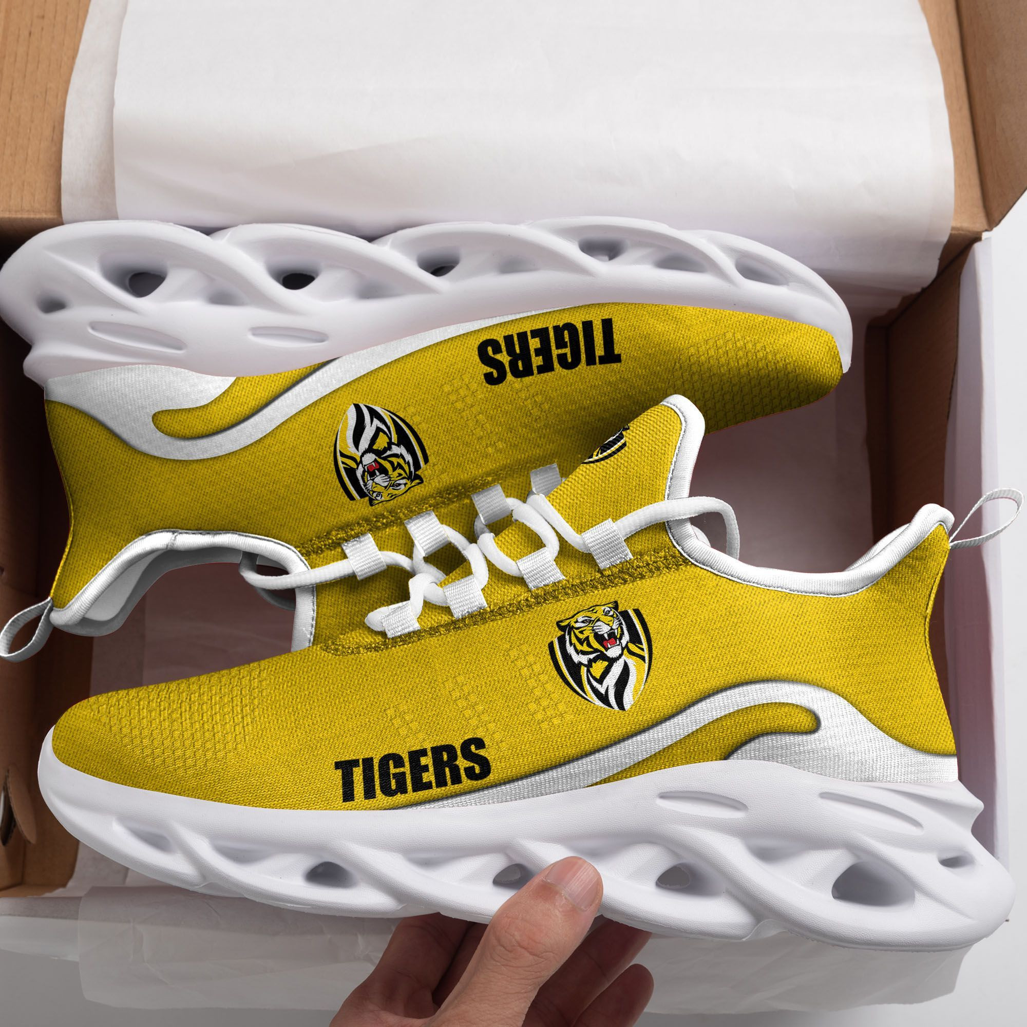 Afl Richmond Tigers New Trending  D Printed  Max Soul Clunky Sneaker Shoes