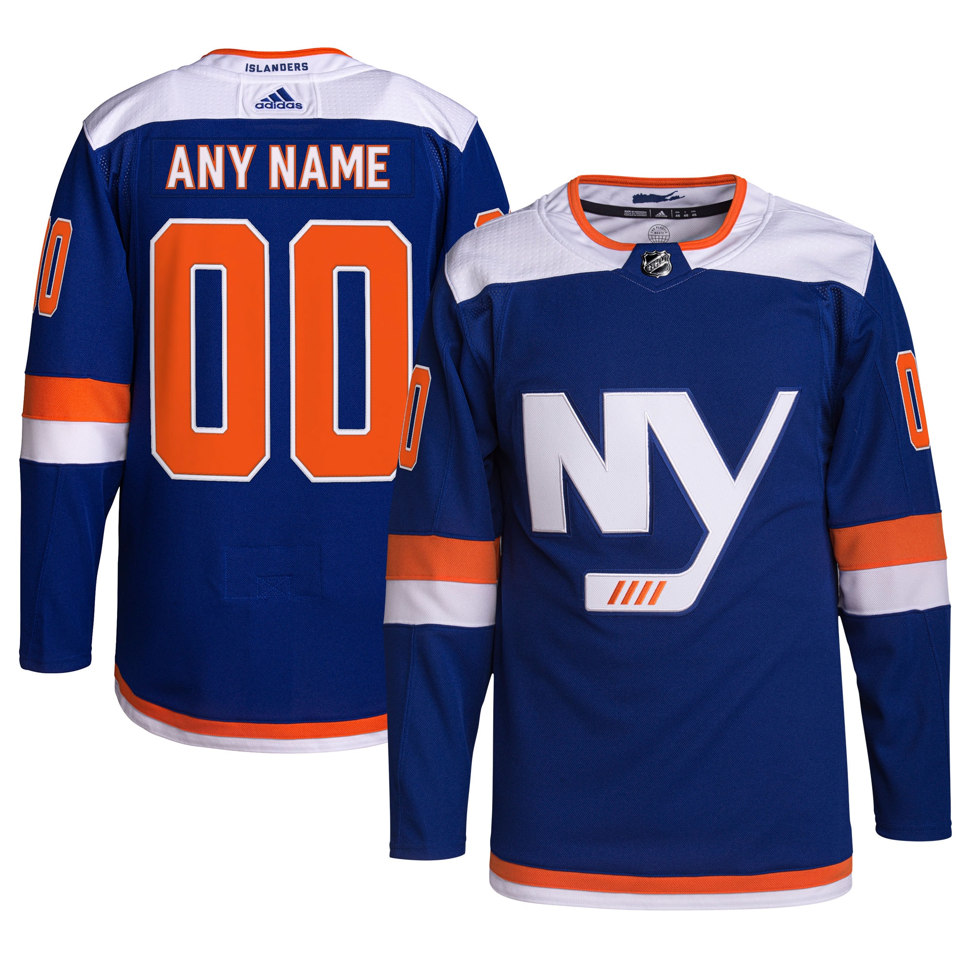 New York Islanders Alternate Primegreen Authentic Custom Jersey – Royal