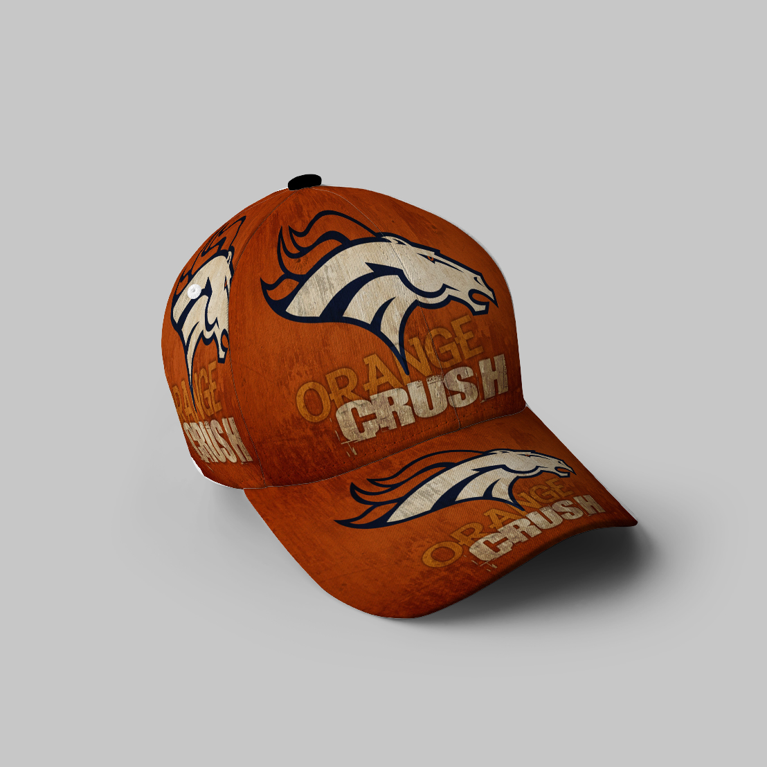 Denver Broncos Orange Crush V11 3D Printing Baseball Cap Classic Hat