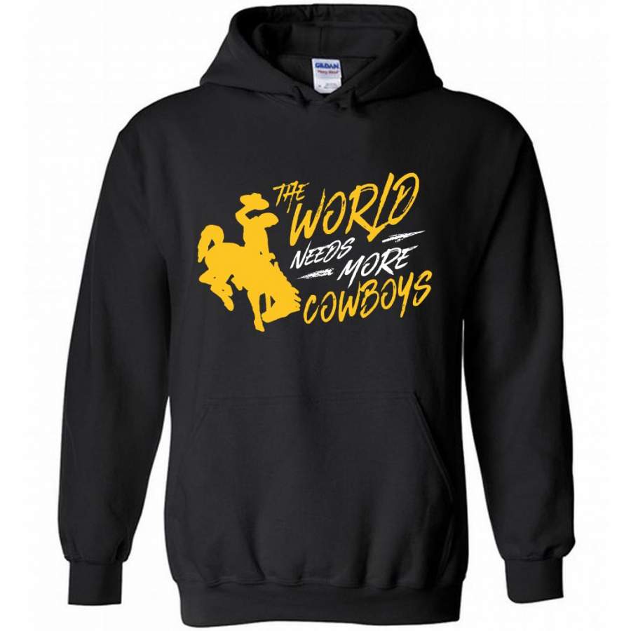 The World Needs More Cowboys 1 – Gildan Heavy Blend Hoodie