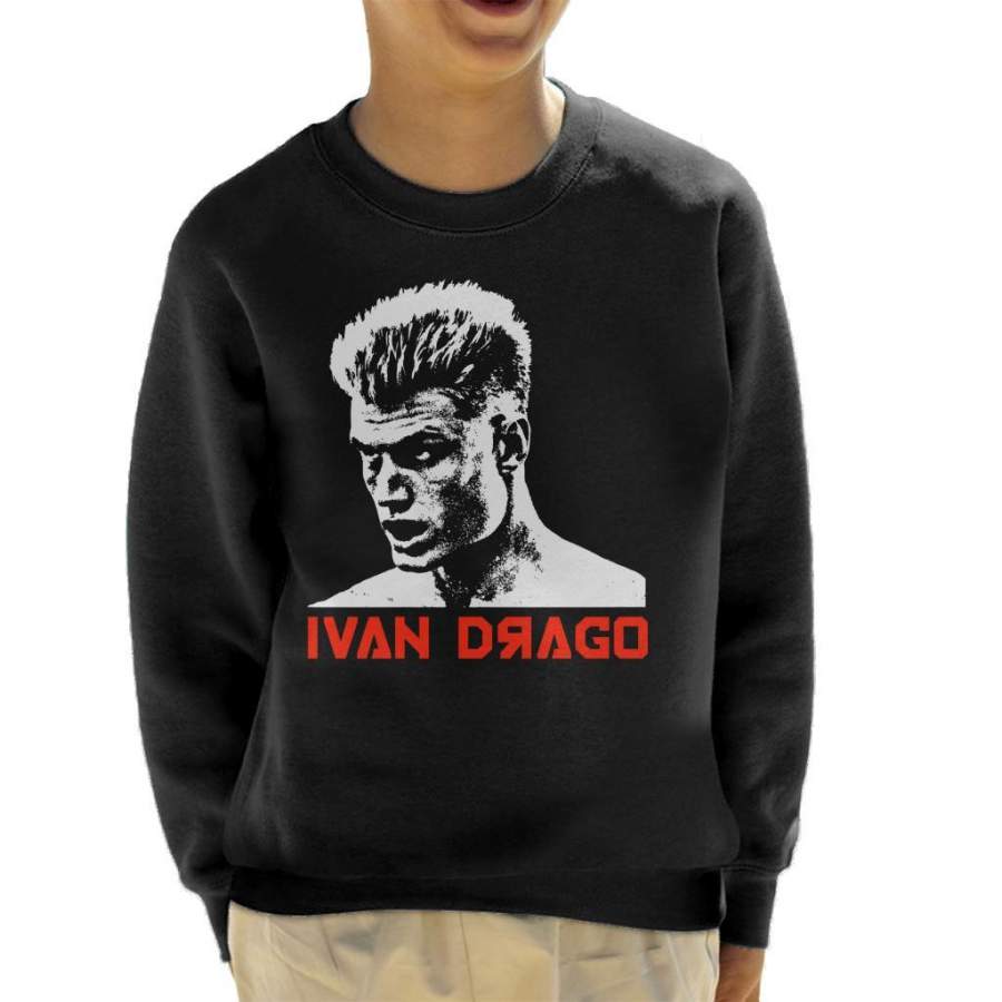 Ivan Drago Movie Poster Rocky IV Kid’s Sweatshirt