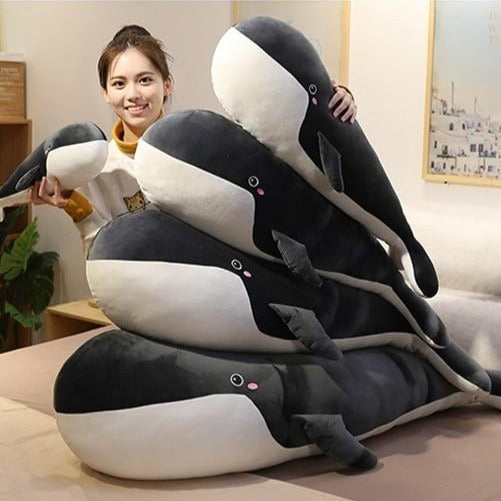 Giant Whale Cuddly Huggable Plush Stuffed Sleeping Pillow Doll