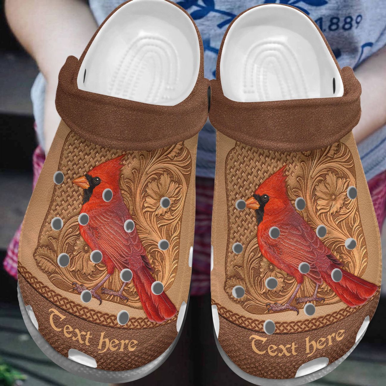 Cardinal Personalize Clog, Custom Name, Text, Fashion Style For Women, Men, Kid, Print 3D Personalized Beautiful Cardinal