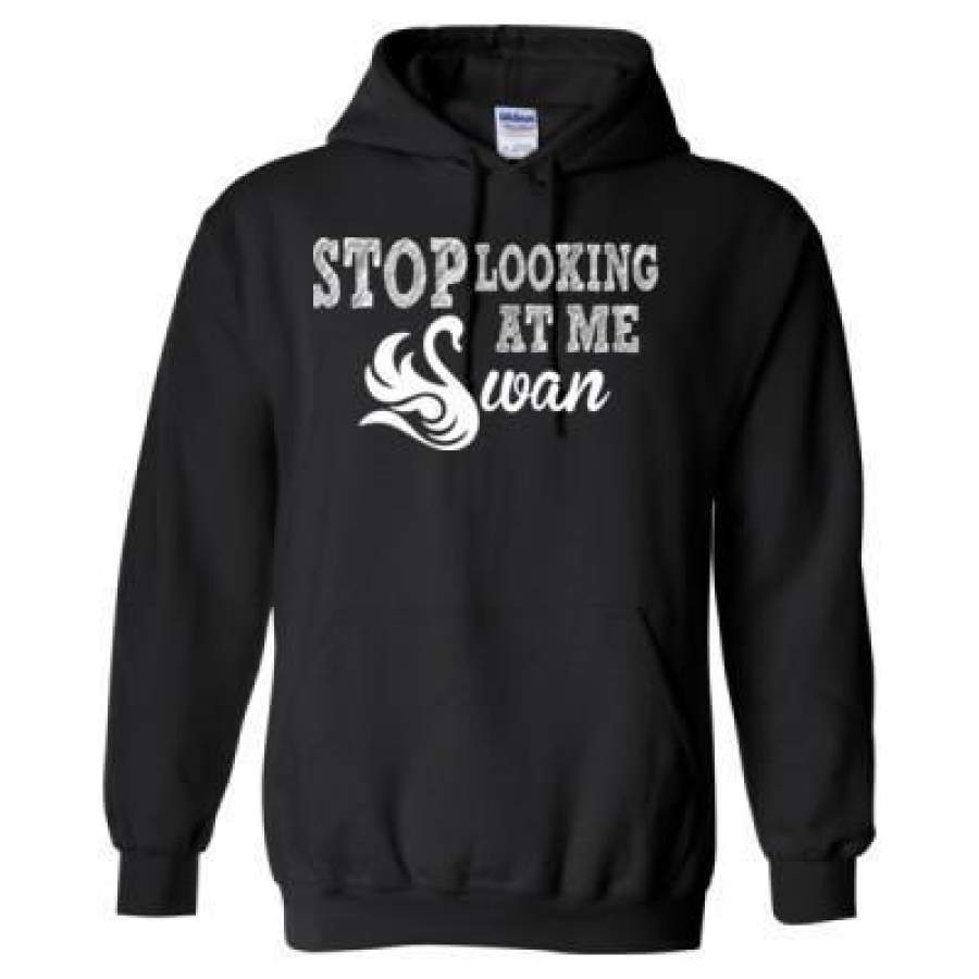 AGR Stop Looking At Me Swan – Heavy Blend™ Hooded Sweatshirt