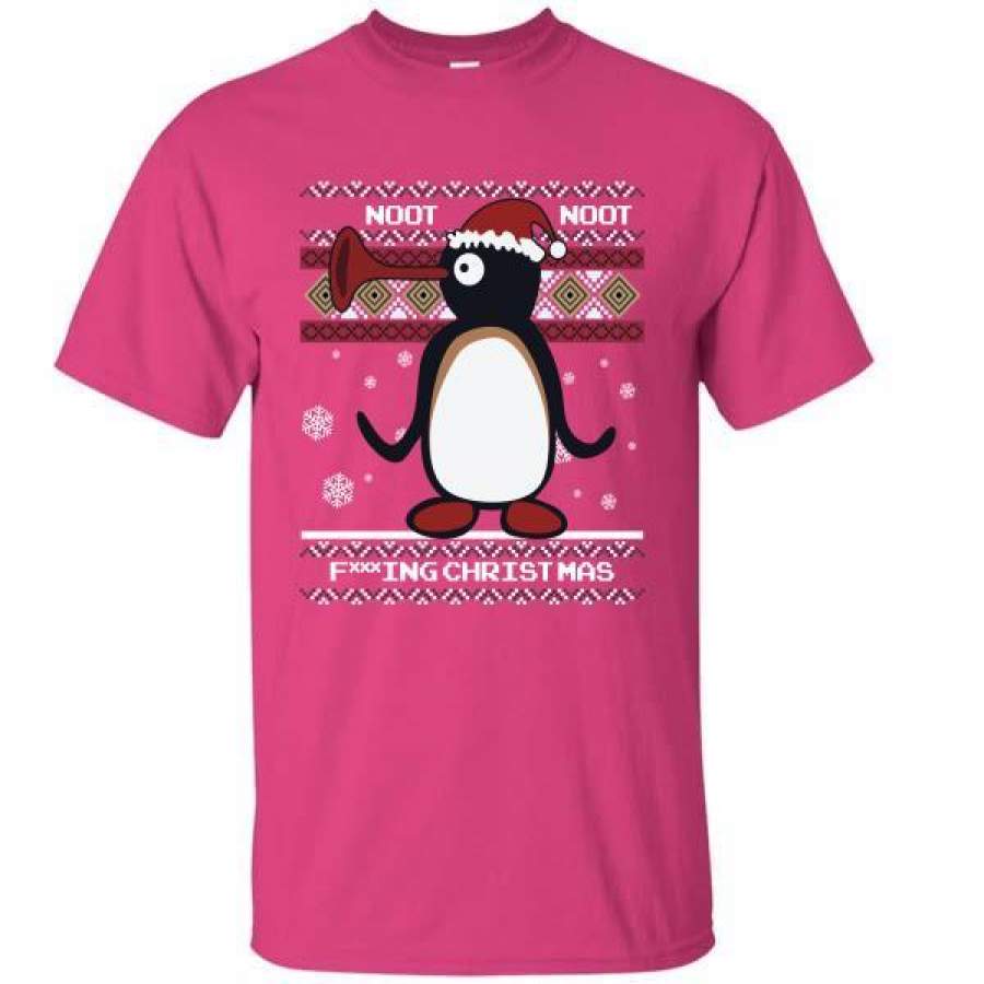 Penguin noot noot fucking Christmas ugly T-Shirt