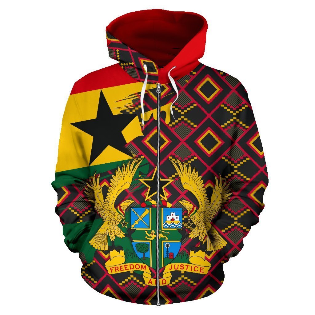 Greek Life Hoodie – Kente Harmonious Zip Hoodie – Gash Style