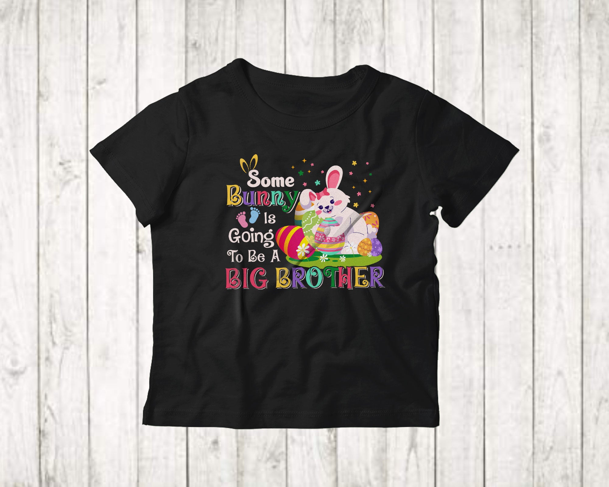 Some Bunny Is Going To Be A Big Brother Funny Easter Kids Boys Pregnancy Bunny Egg Hunt T-Shirt