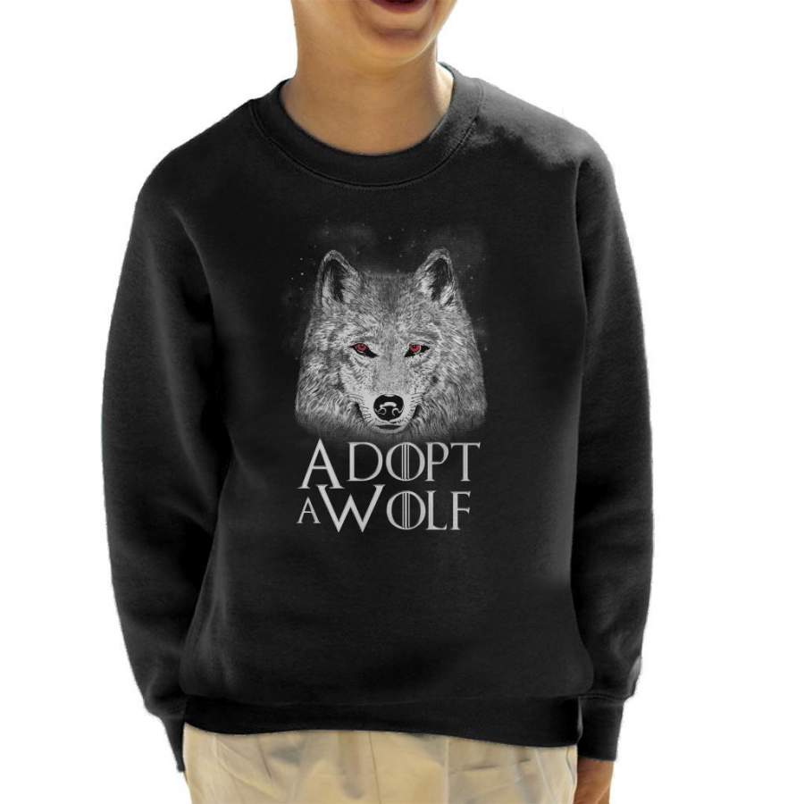 Adopt A Wolf Game Of Thrones Kid’s Sweatshirt