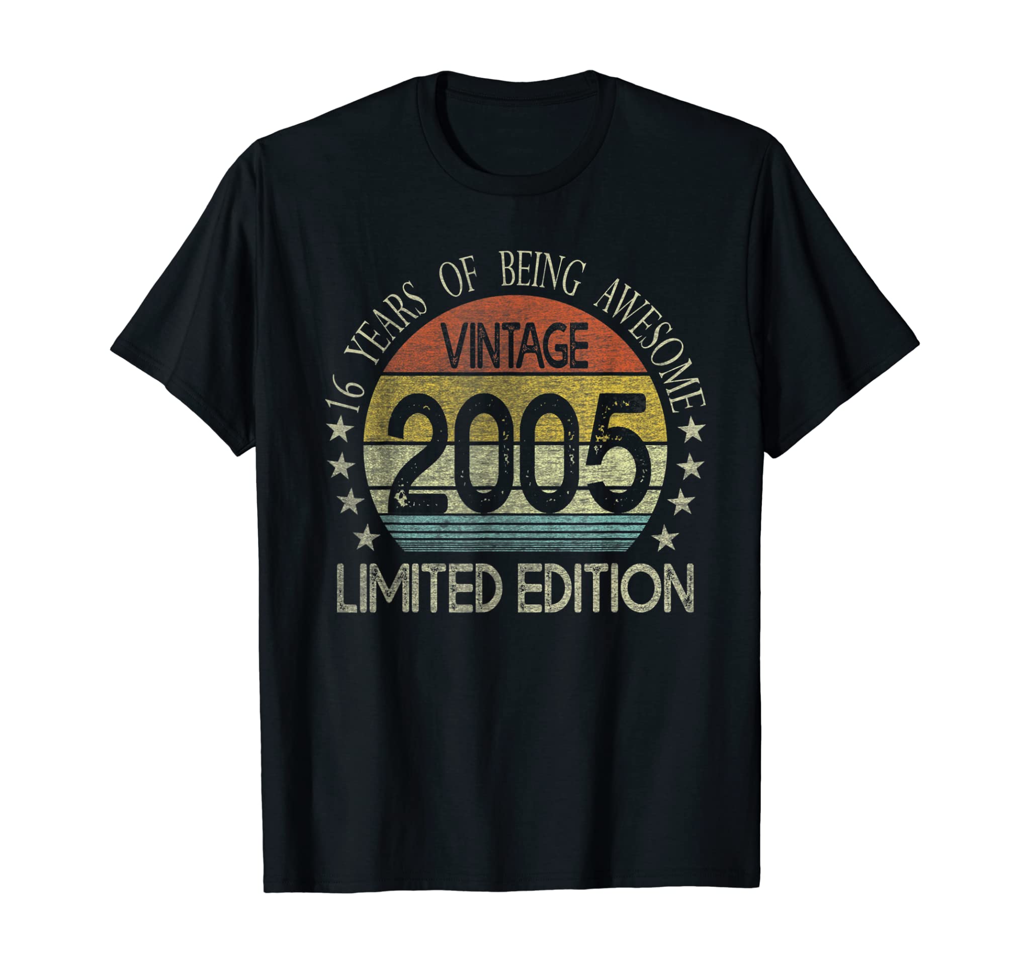 16 Year Old Gifts Vintage 2005 Limited Edition 16Th Birthday T-Shirt