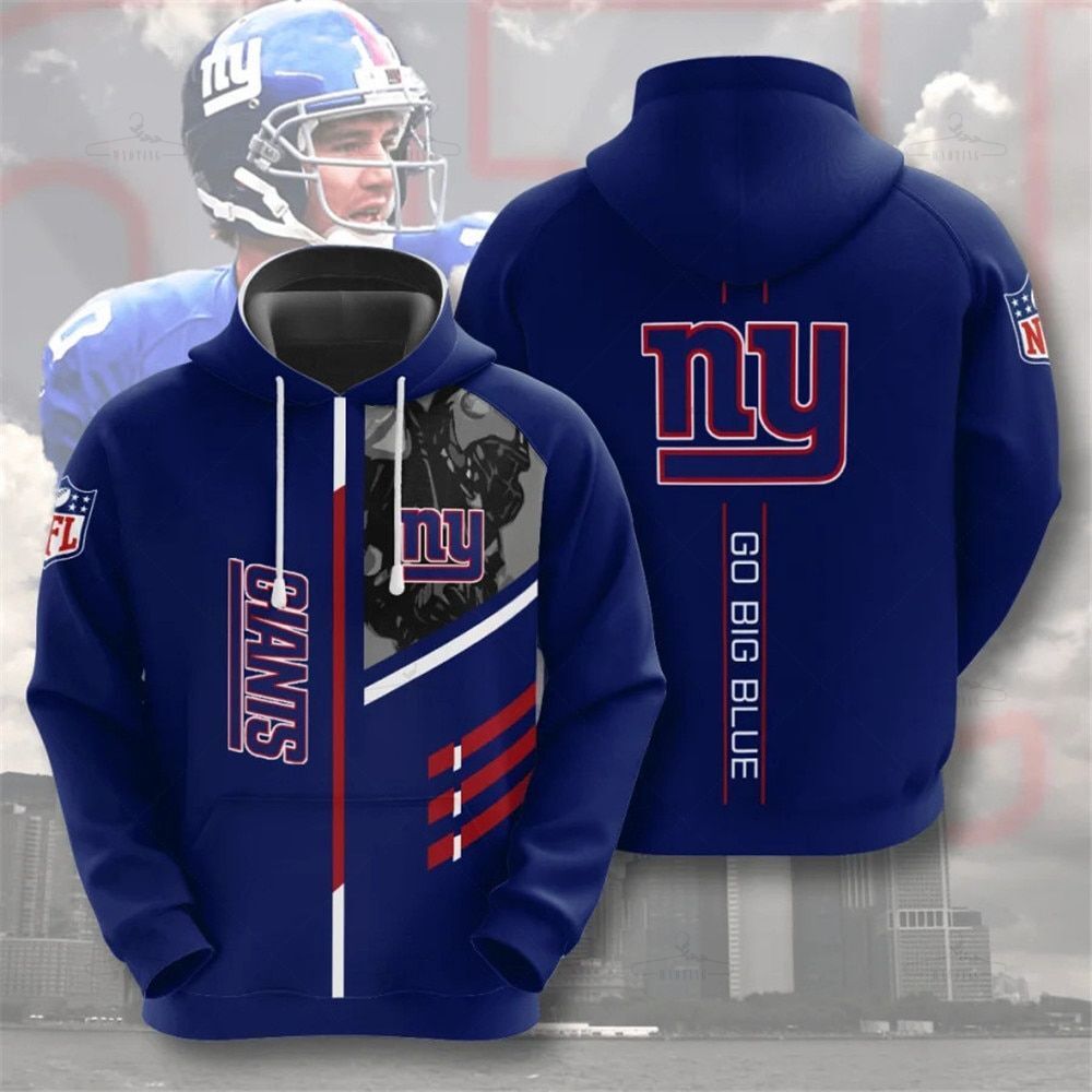 New York Giants Hoodies 3 Lines Graphic Gift S