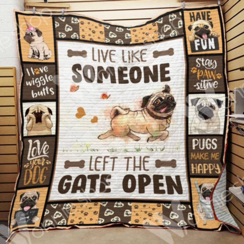 Pug Dog Blanket DCB1402 90O35